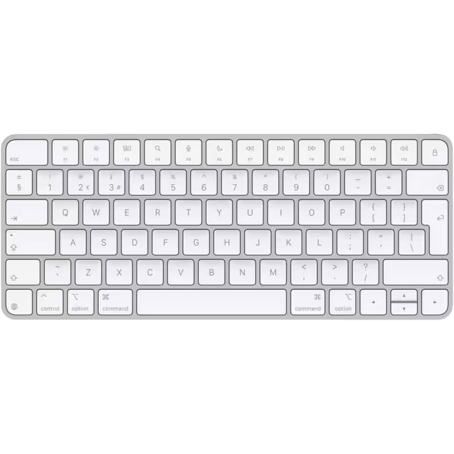 Refurbished Apple Magic Keyboard Wireless QWERTY UK Layout with USB-C Rechargeable Bluetooth Keyboard – White
